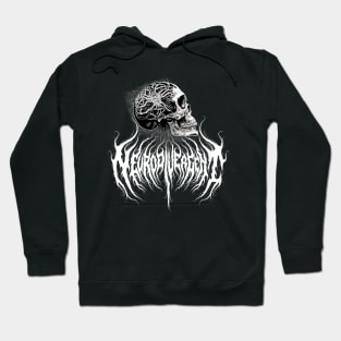 neurodivergent death metal design Hoodie